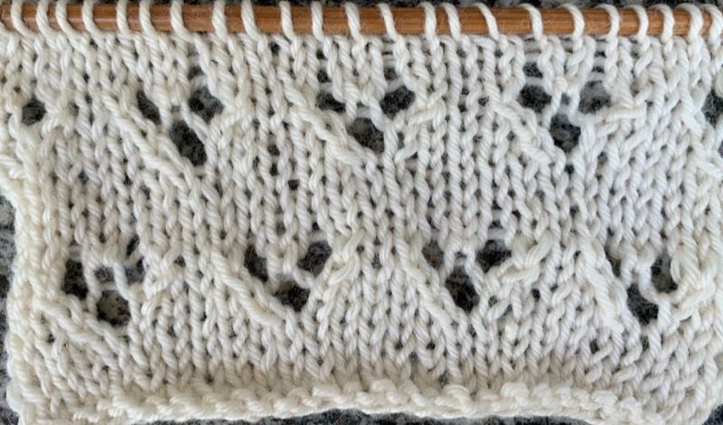 Come fare il punto Sycamore eyelets ai ferri (tecnica top down)